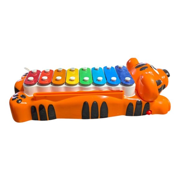 Little Tikes Jungle Jamboree Tiger 2 in 1 Xylophone Piano Toy Ages 1+ Music Play - Picture 4 of 7